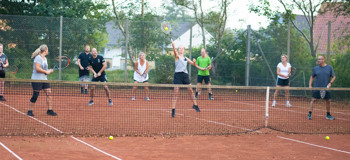 Begynder tennis med introduktion